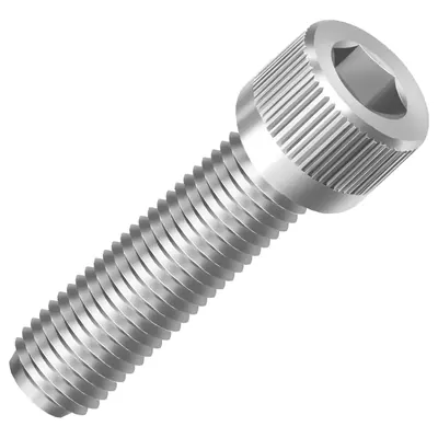 Parafuso Allen de inox com cabeça cilíndrica, imagem ilustrativa do kit M6x25