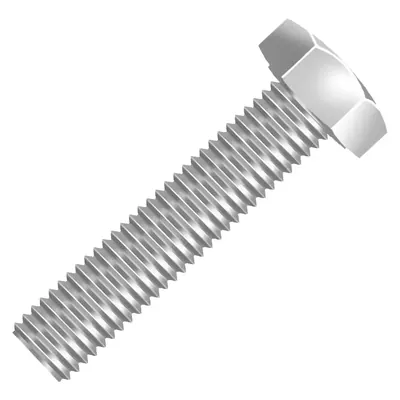 Parafuso sextavado de inox 304, imagem ilustrativa do kit M8x40